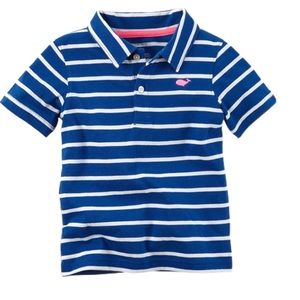 Striped Blue Striped Polo tee